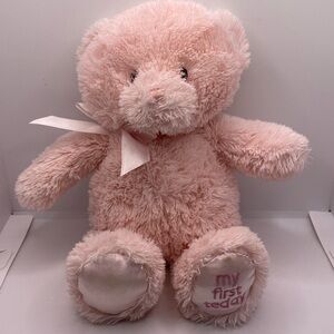 Baby Gund My First Teddy Bear Pink Plush Stuffed Animal Toy Ribbon Bow 1…